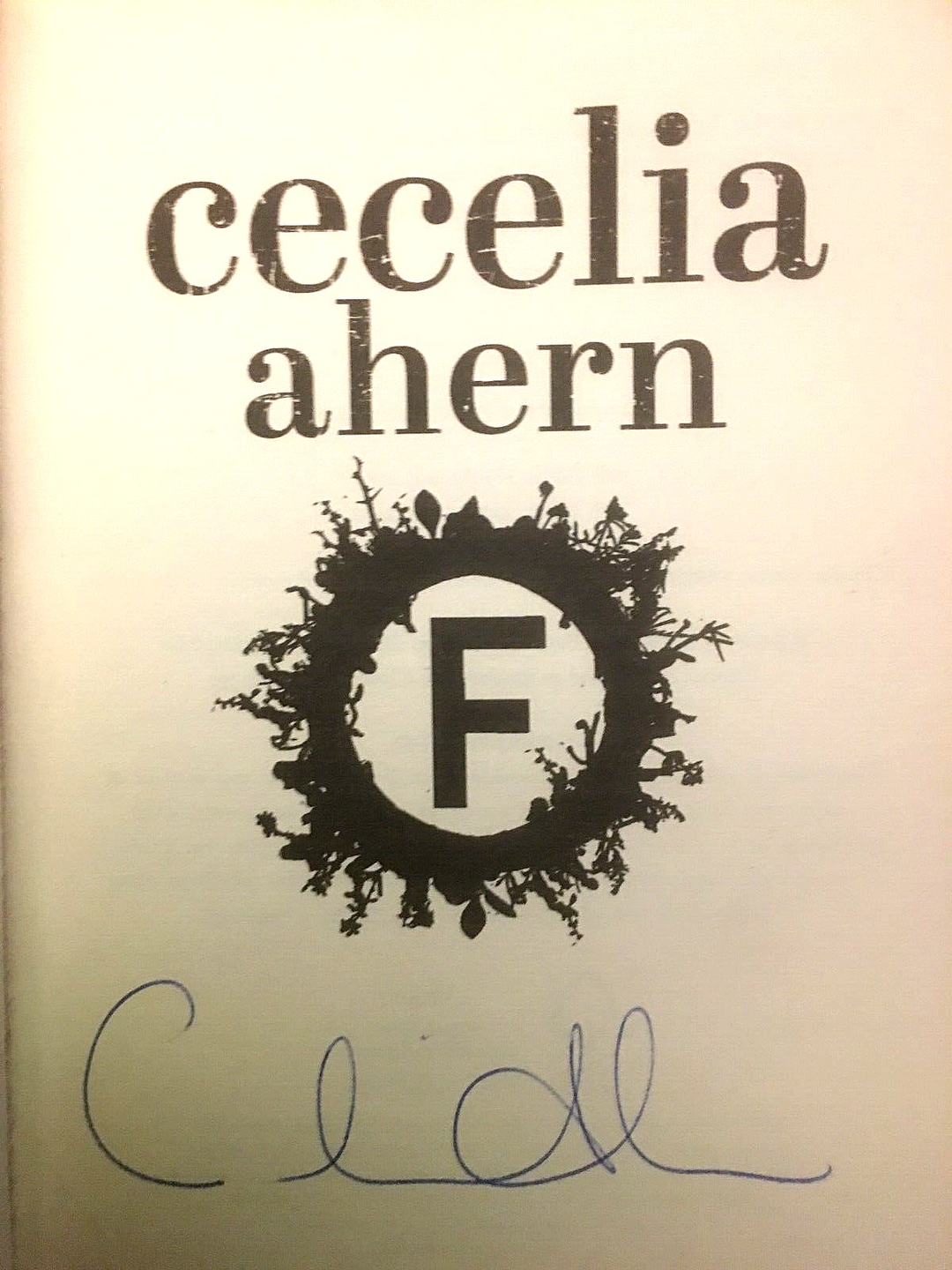 Flawed by Cecelia Ahern (Hardback, 1st Ed, Signed, 2016) – FARA