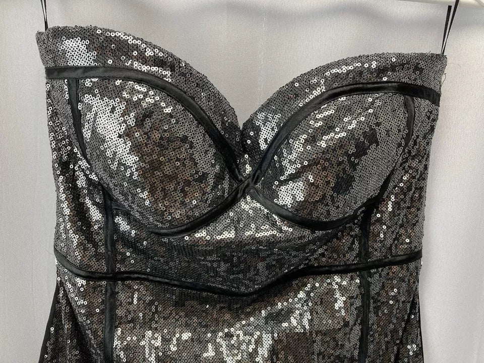 Jane Norman Silver Sequin Women's Dress UK 14 New With Tags
