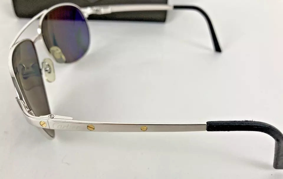 Cartier Edition Santos Dumont Sunglasses 135 With Original Case Pilo FARA Charity Shops