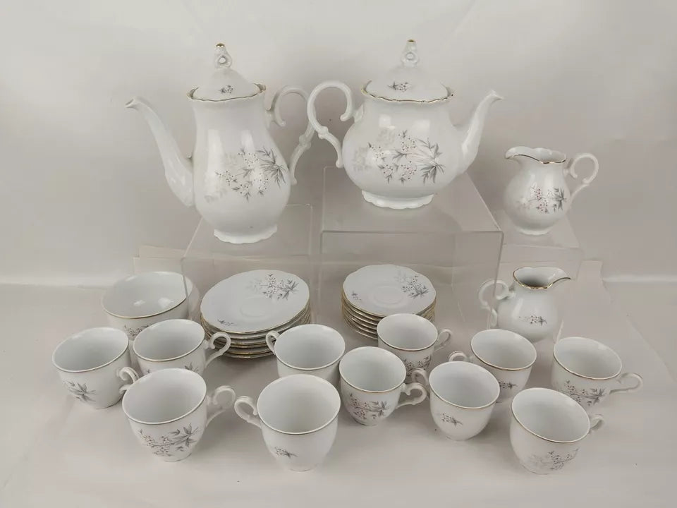 Czech mini tea cups on sale and saucers